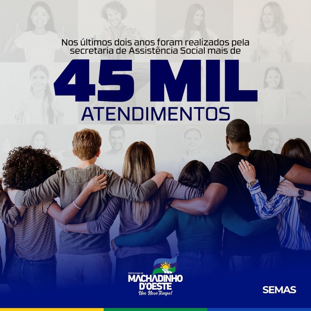 Já são mais de 45 mil atendimentos nos últimos dois anos pela secretaria de assistência social.